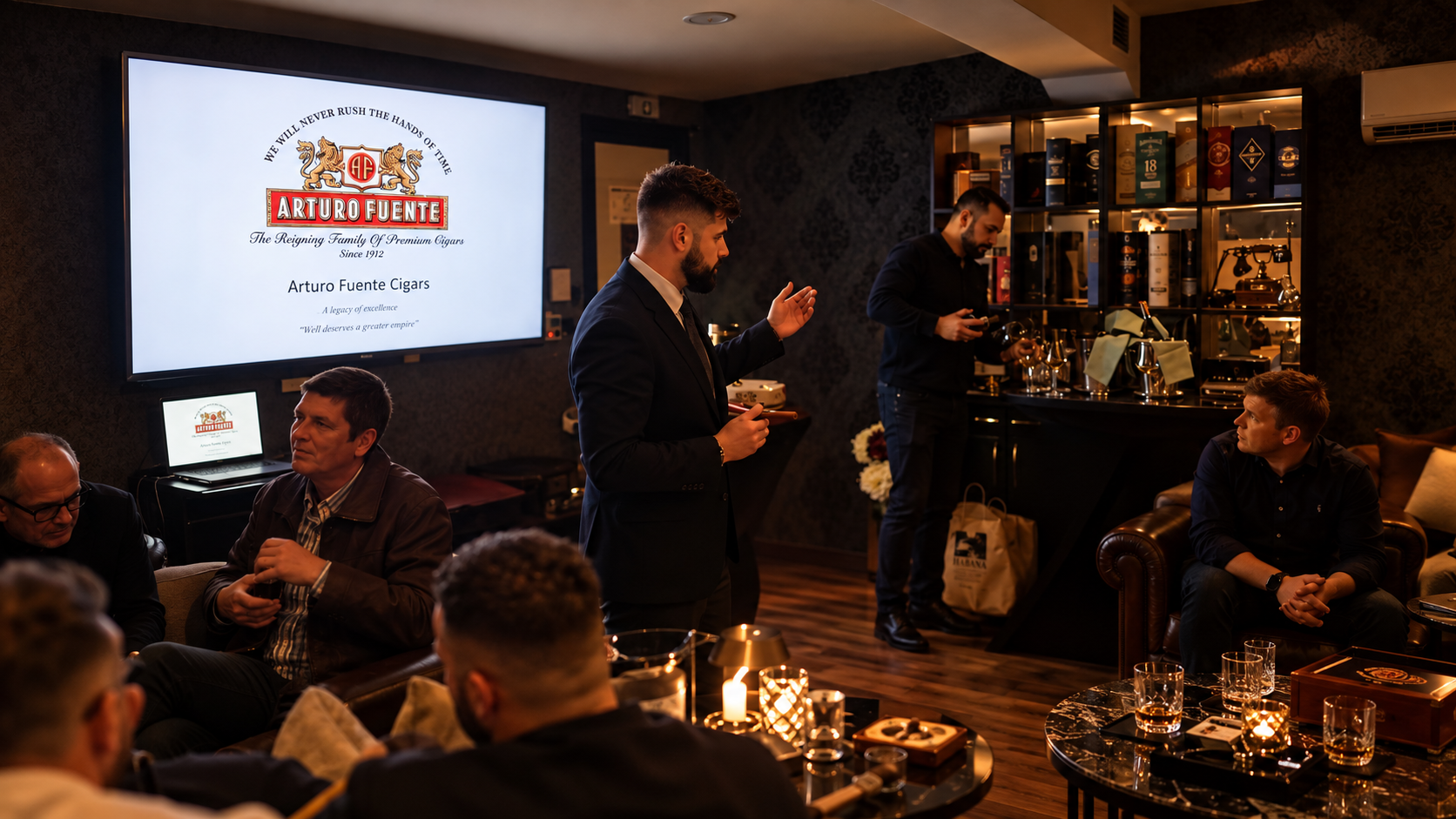 Hosted cigar presentation